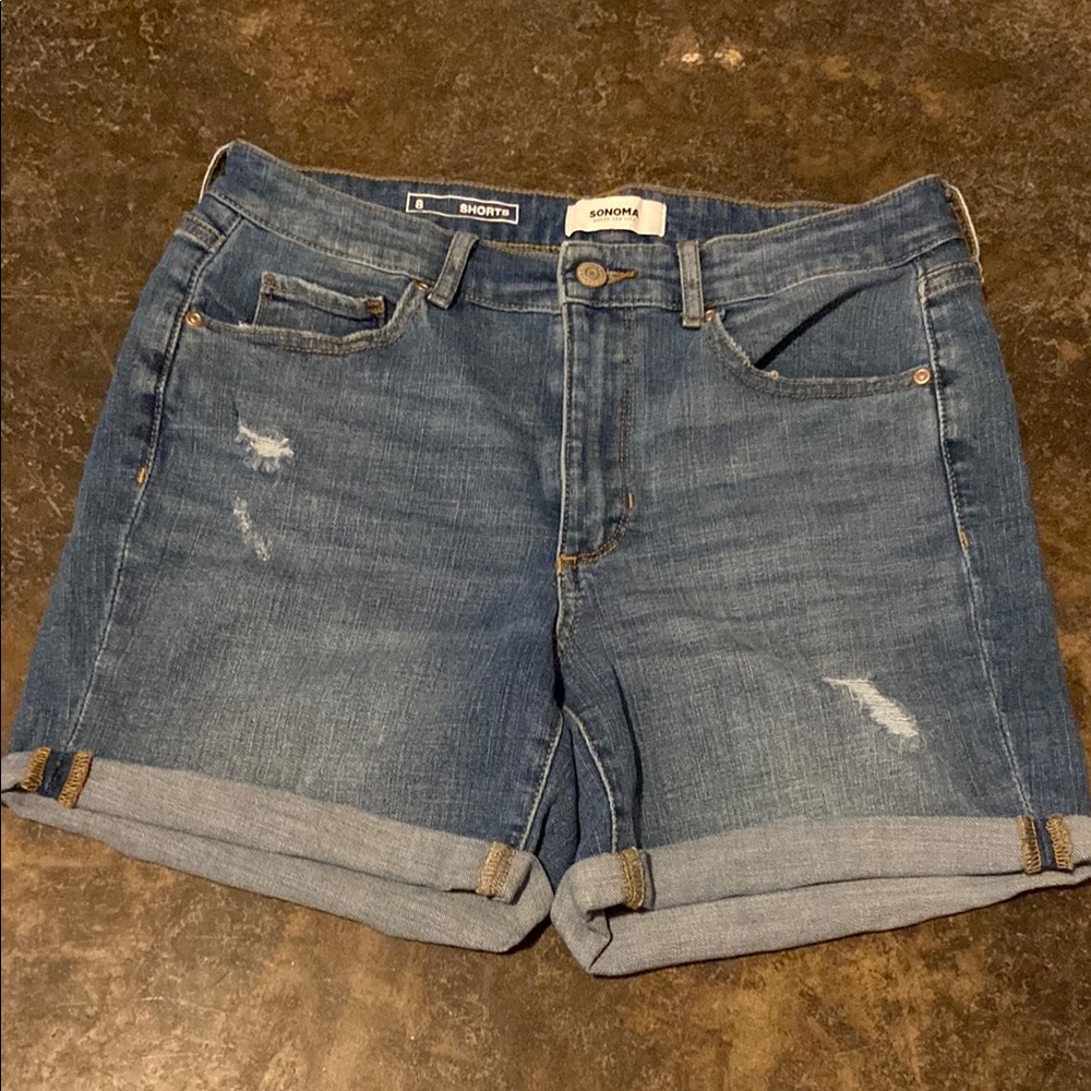 Blue Denim Shorts